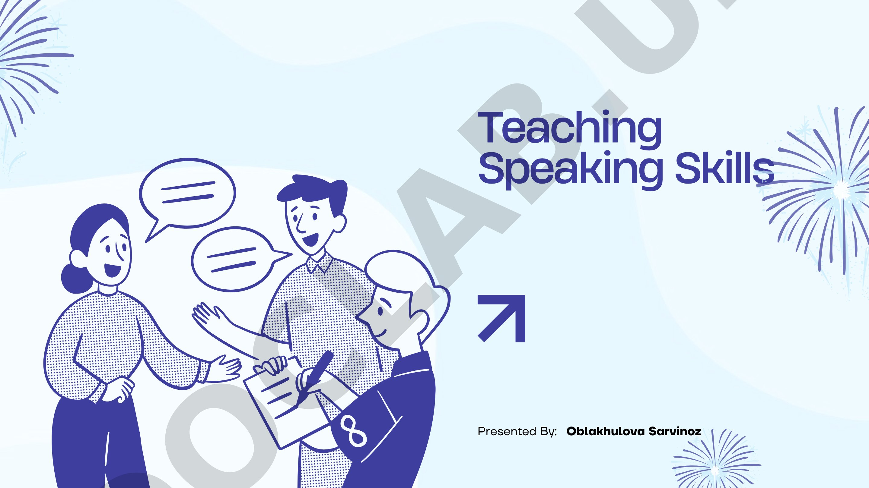 Teaches how to develop speaking skills in students, covering stages and strategies