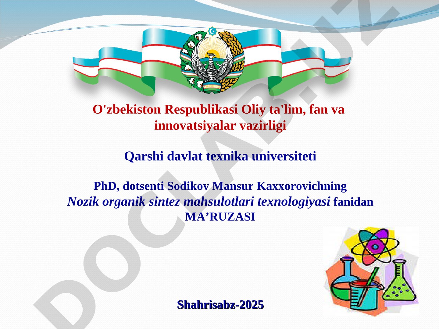 Fanga kirish. Nozik organik sintez sanoatining rivojlanishi, ahamiyati va klassifikatsiyasi, nozik organik sintez sanoatining rivojlanish tarixi