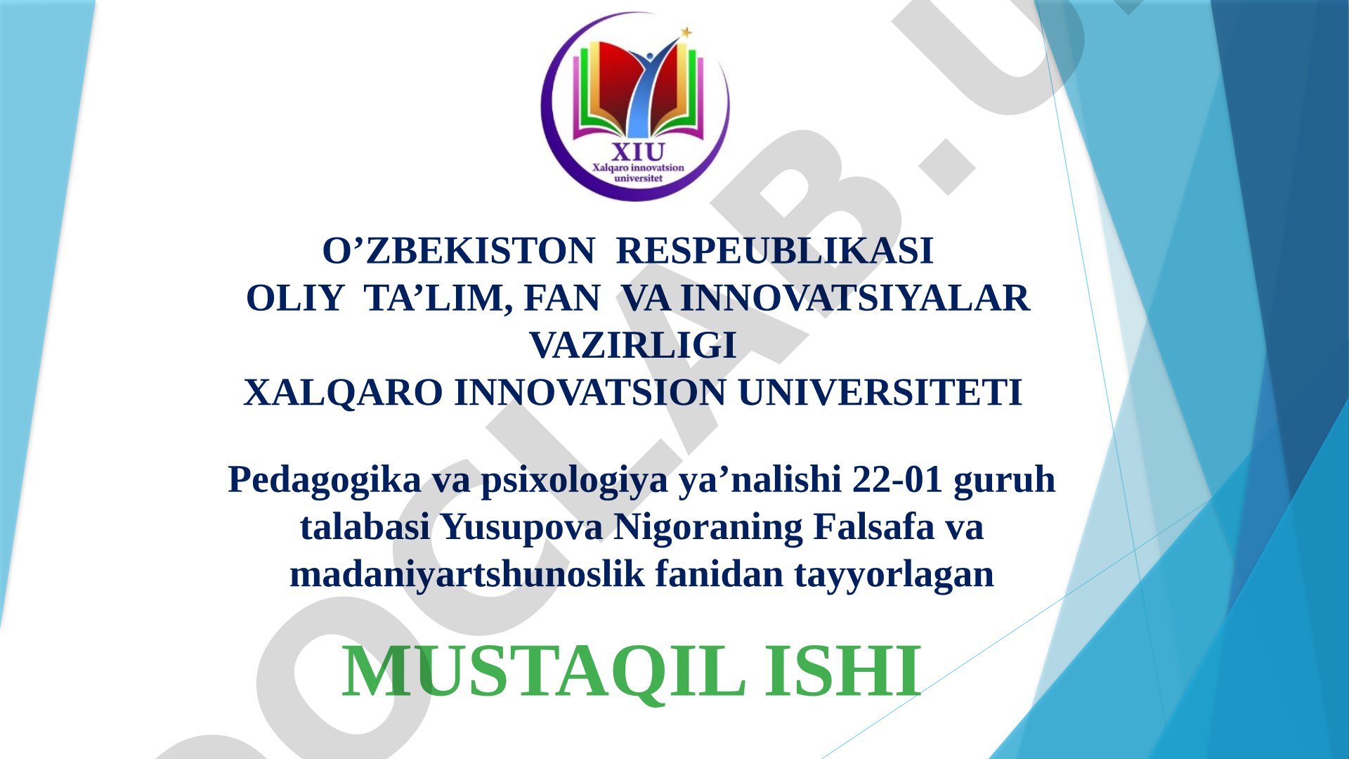 Global jarayonlar dialektikasi mavzusida tahliliy ma'ruza tayyorlash