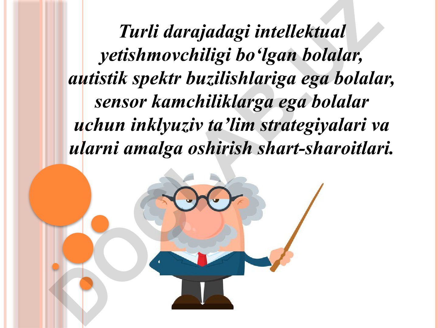 Turli darajadagi intellektual yetishmovchiligi bo‘lgan bolalar uchun inklyuziv ta’lim strategiyalari