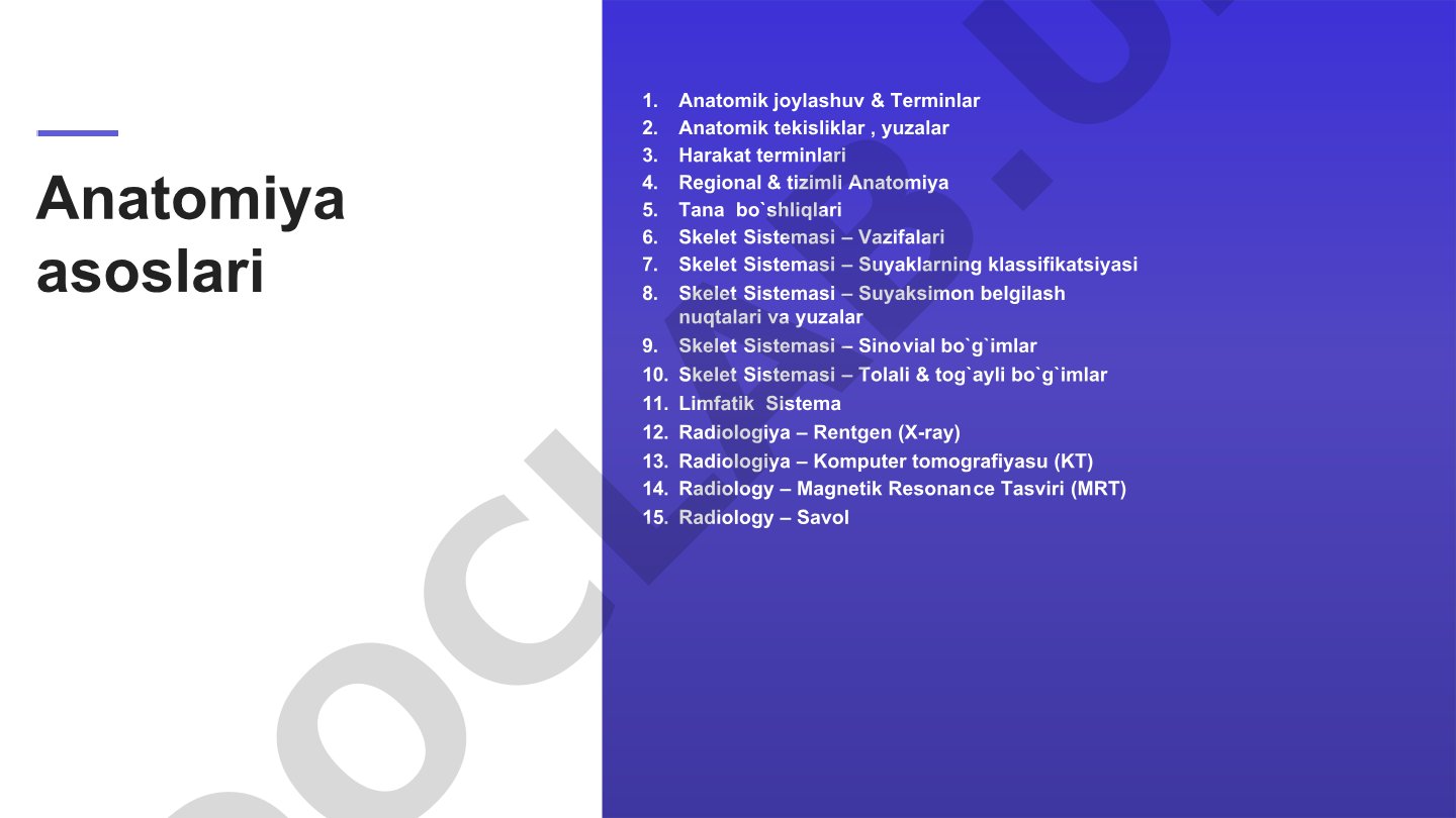 Anatomiya asoslari