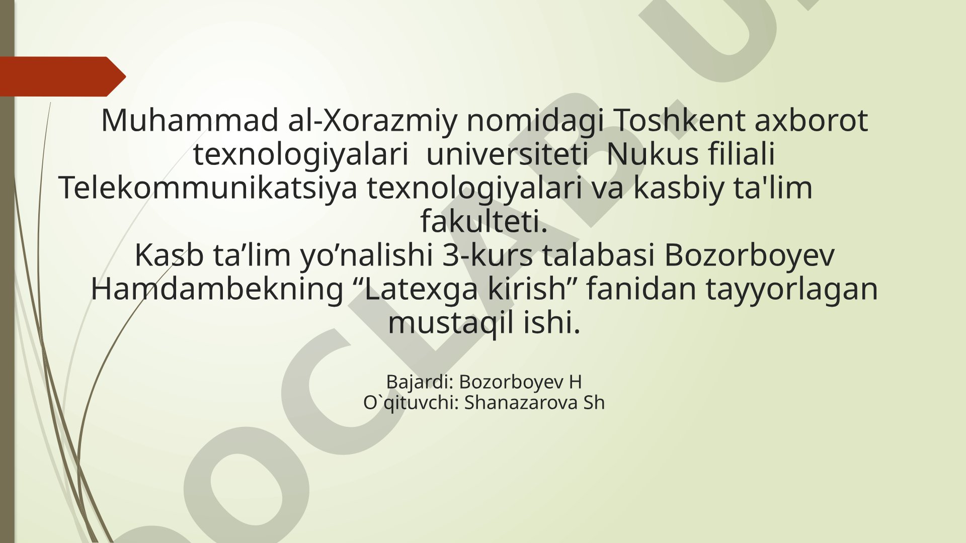 Maxsus belgilar bilan ishlash