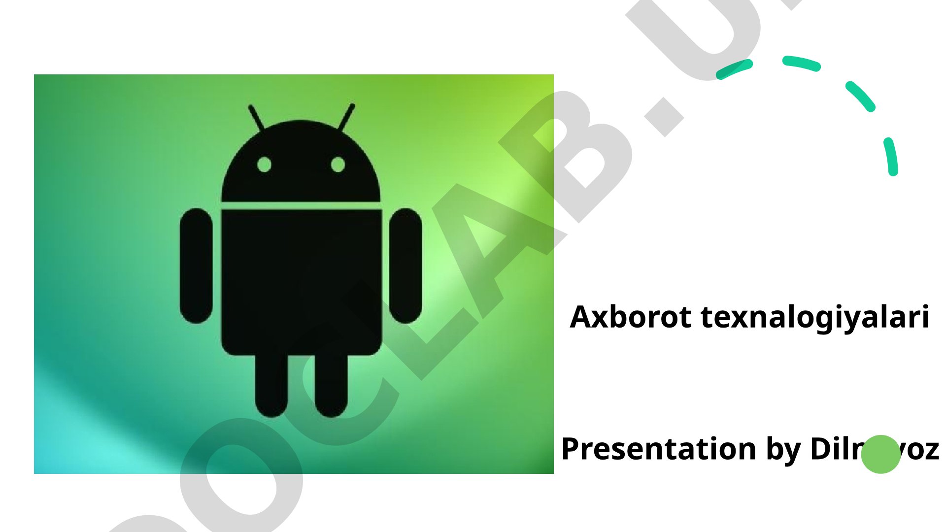 Android operatsion tizimining tarixi, xususiyatlari va ekotizmi haqida umumiy ma'lumot