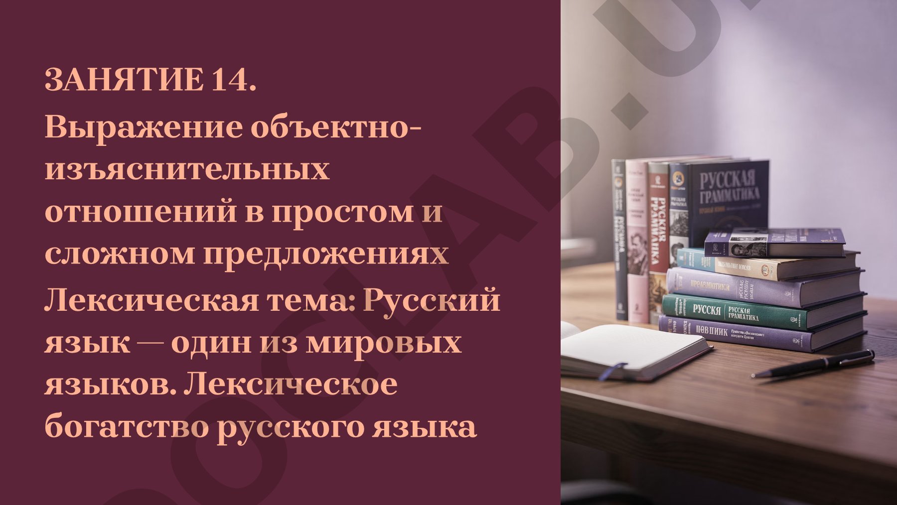 Объектно-изъяснительные отношения в русском языке