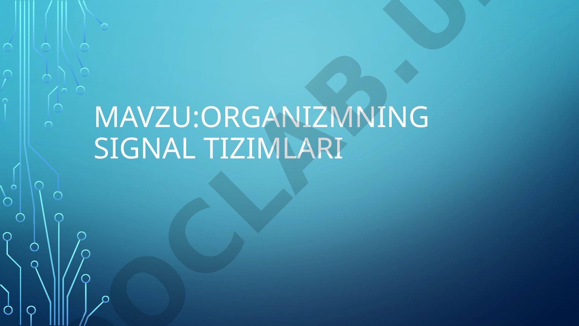 Birinchi va ikkinchi signal sistemalari, ularning o'zaro bog'liqligi va oliy nerv
