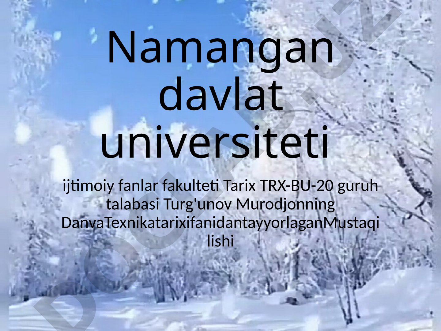 Oliy Uyg'onish davri italyan polimati Leonardo da Vinchining hayoti va ijodi haqida