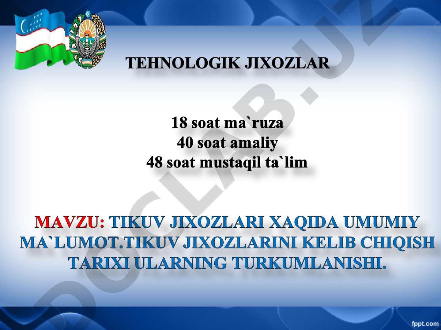 Tikuv jixozlarini kelib chiqishi ularning turkumlanishi