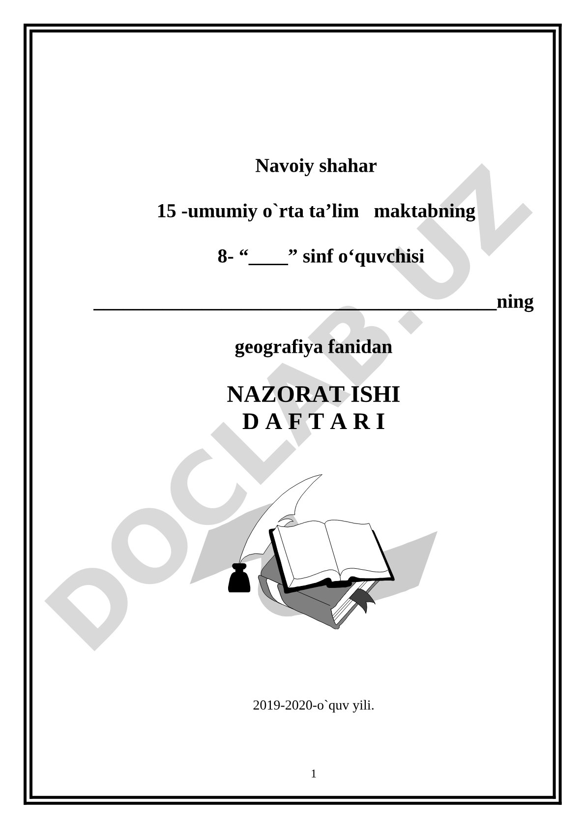 O'zbekistonning geografik o'rni. Tabiiy sharoiti va boyliklari. Aholisi