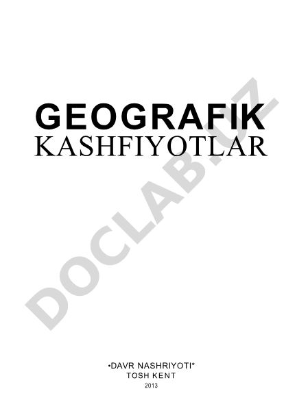 Geografik kashfiyotlar tarixi