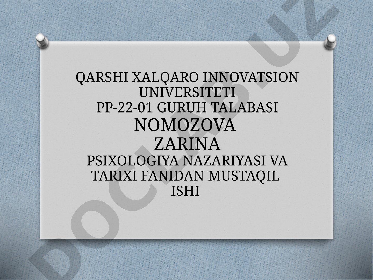 Kasblar va professionalizm mutaxassislikka kirish fanining asosiy tushunchasi sifatida