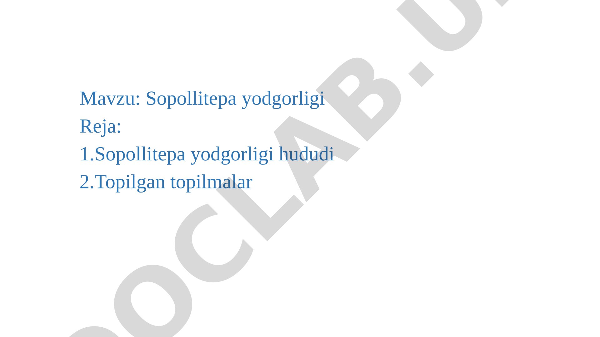 Sopollitepa yodgorligi