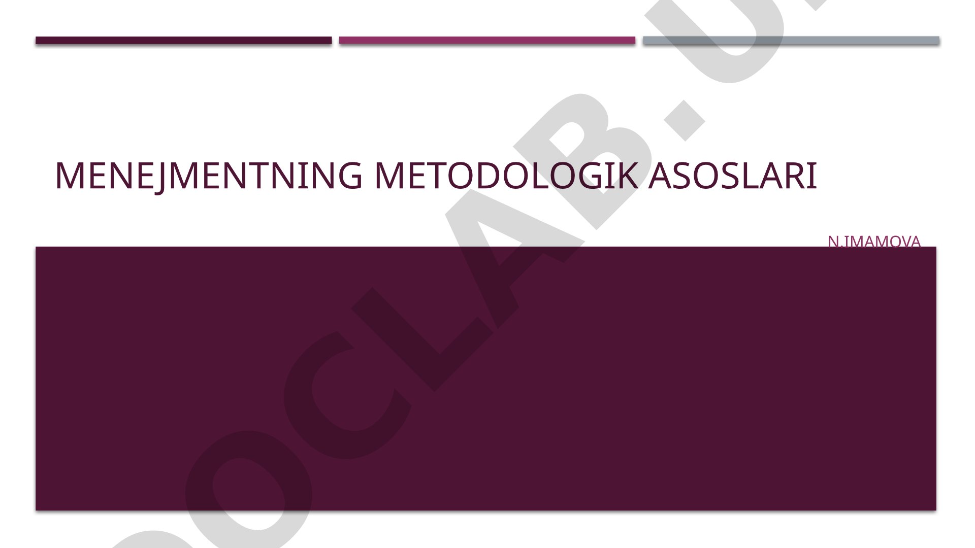 Menejmentning asoslari, to'rt funksiyasi va menejer sifatida o'zini baholash so'rovnomasi