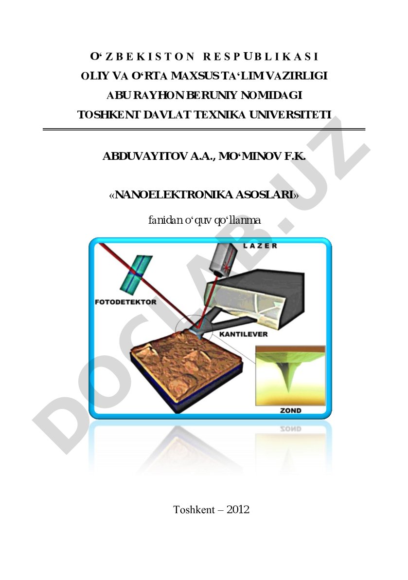 Nanoelektronika asoslari