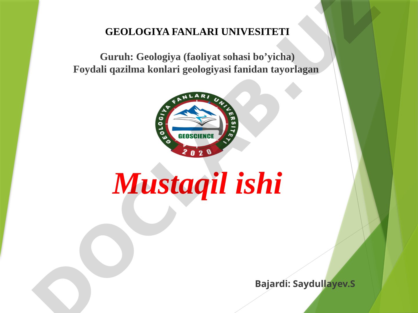 Vulkanogen gidrotermal konlar hosil bo‘lish jarayoni, turlari va foydali qazilmalari