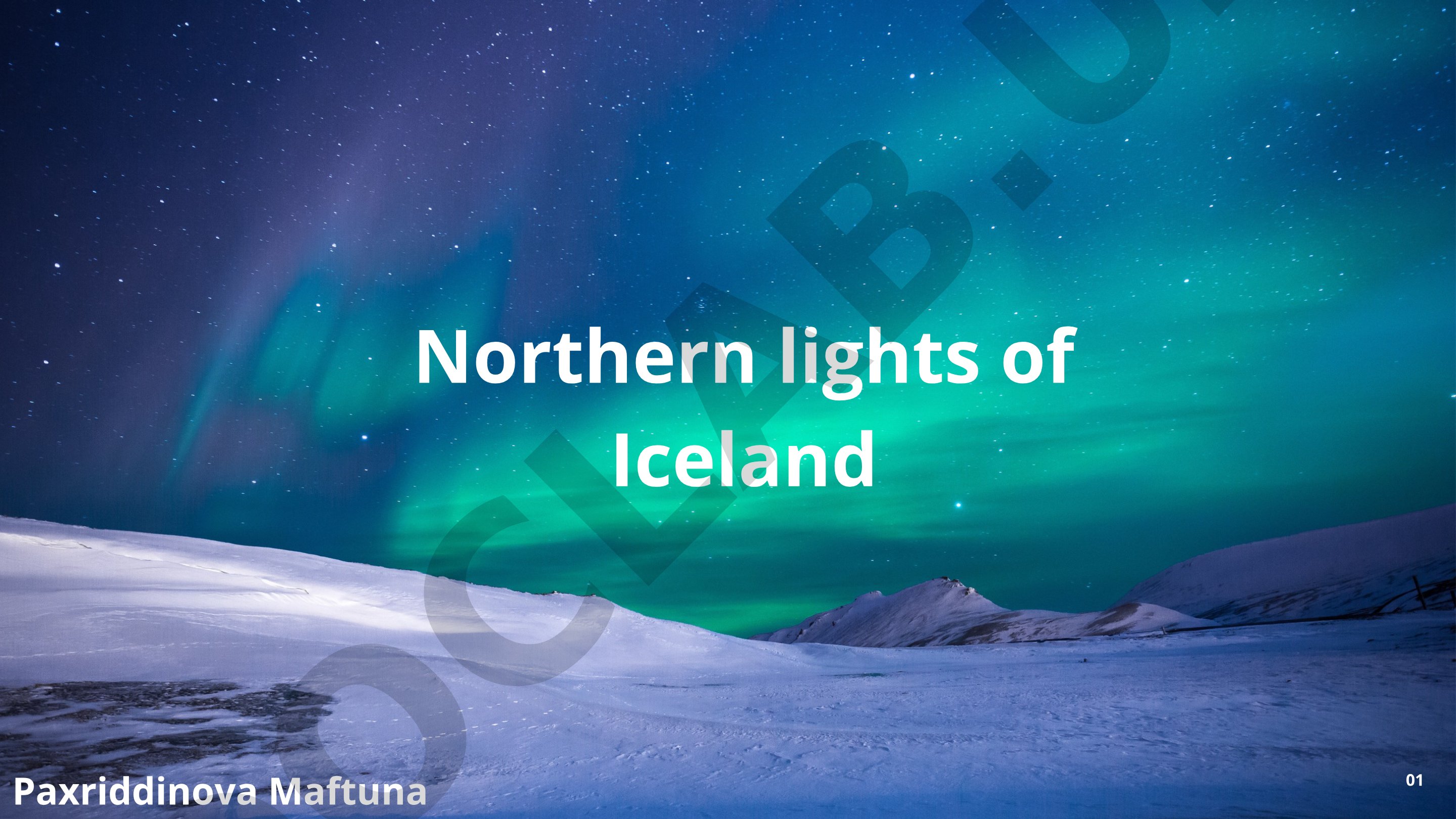 Northern lights of Iceland