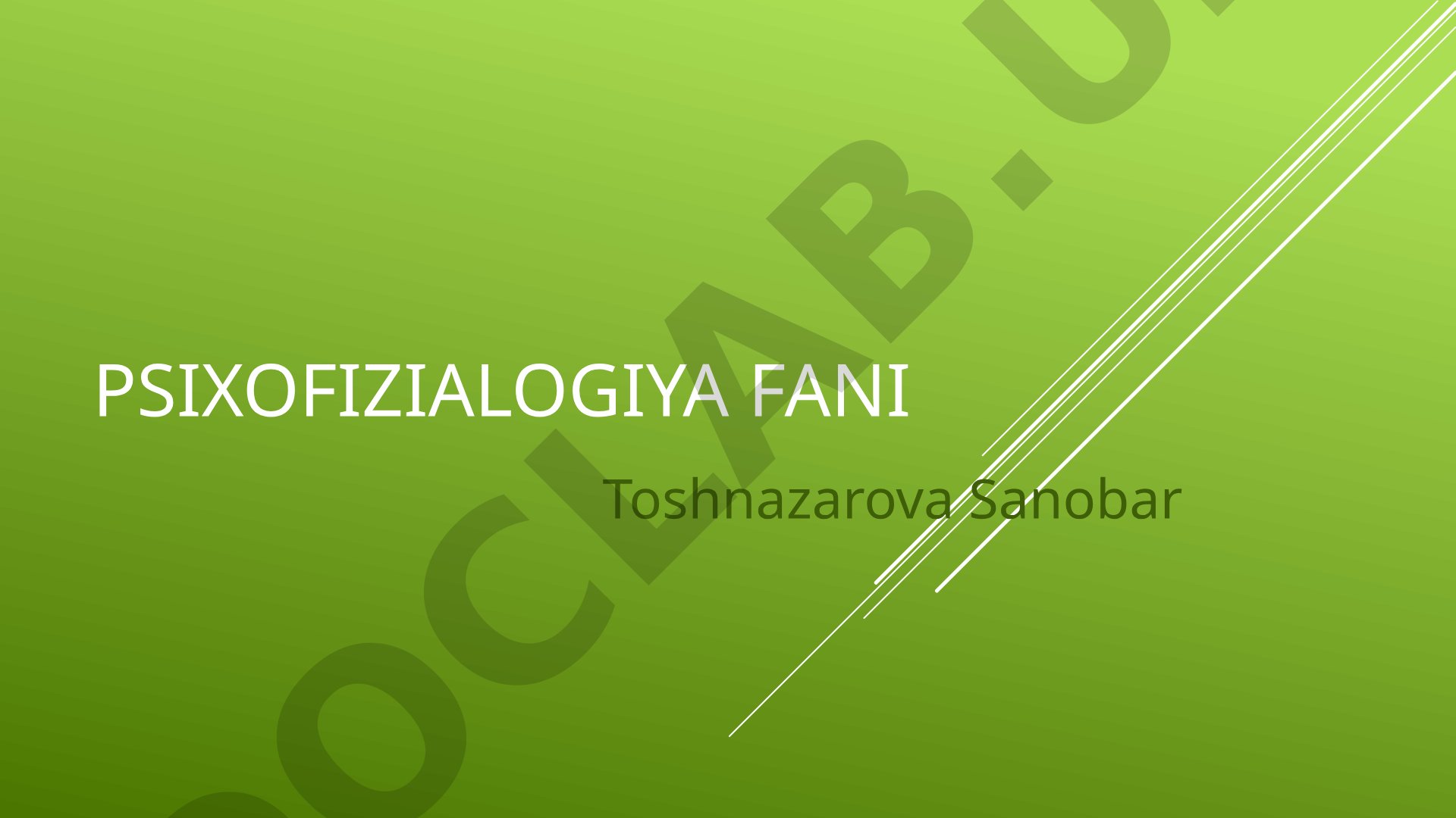 Psixofizialogiyaning kelib chiqishi va tarixi