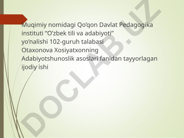 Adabiy jarayonni davrlashtirish