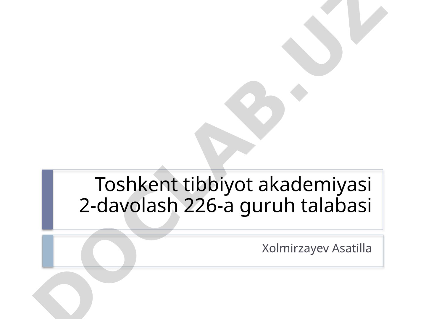 Genlar shakllanishining fizik-kimyoviy mexanizmlari