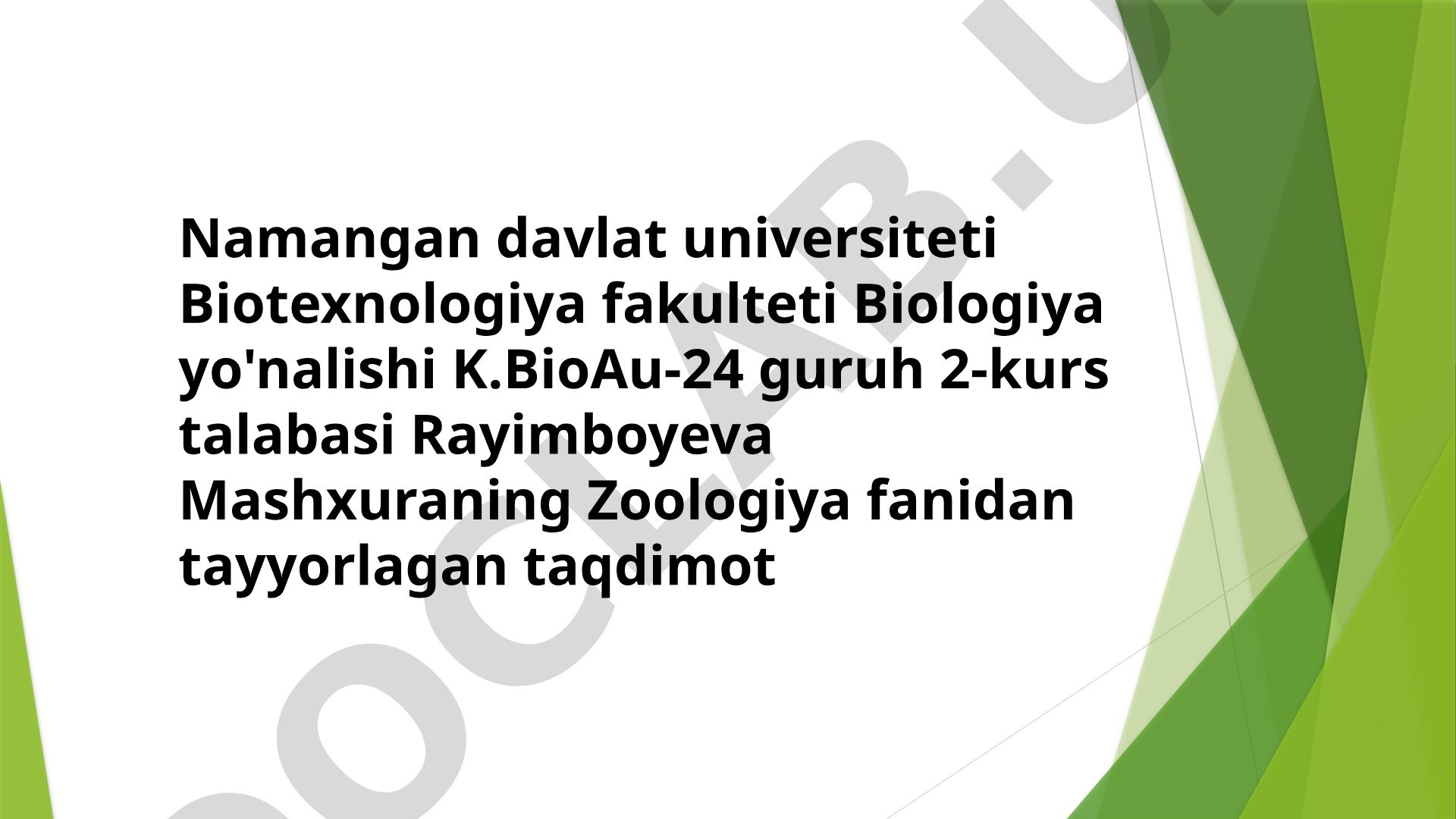 To‘garak chuvalchanglarning tana tuzilishi