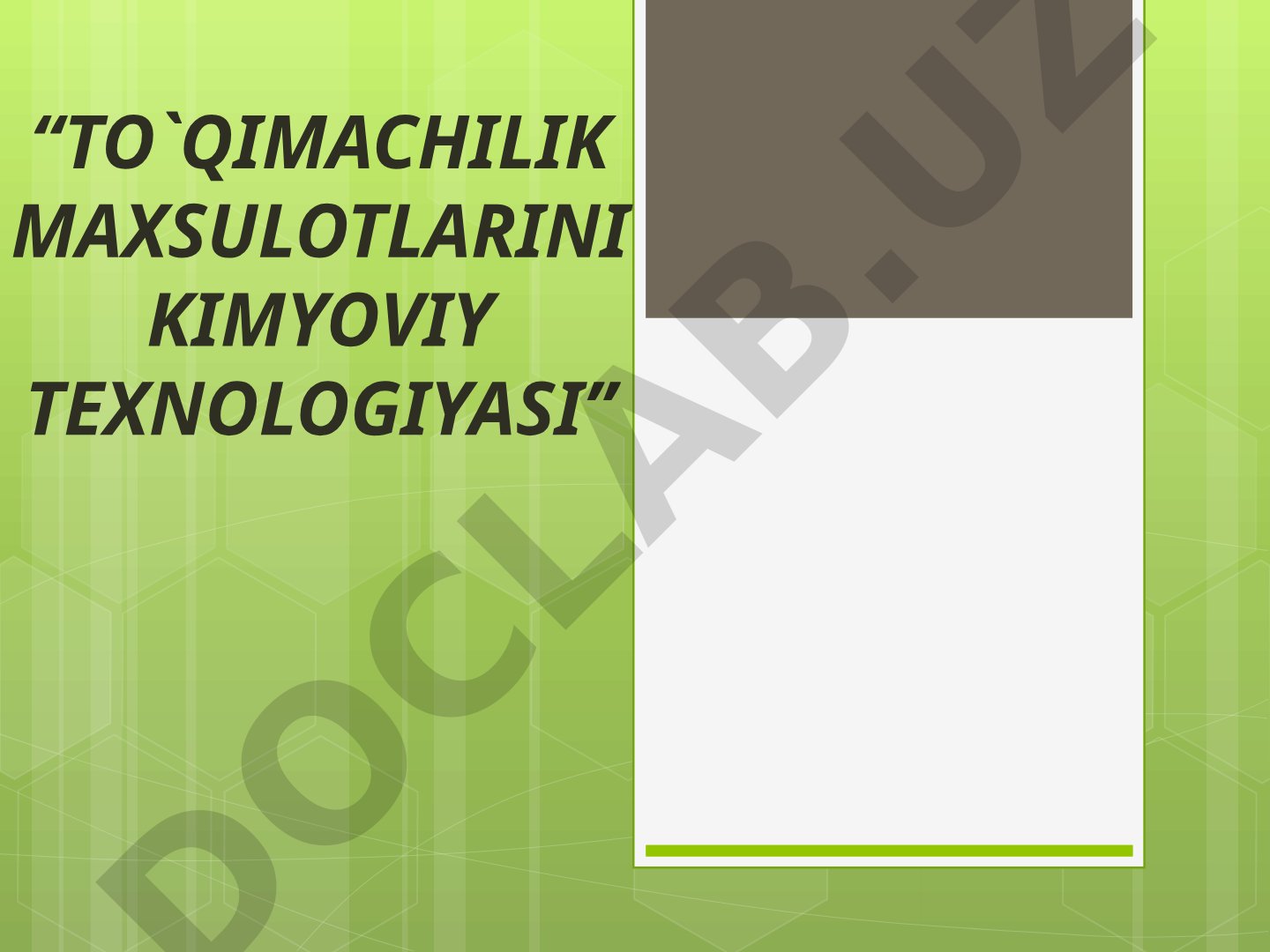 Oqsil tolali matolarni pardozlashga tayyorlash