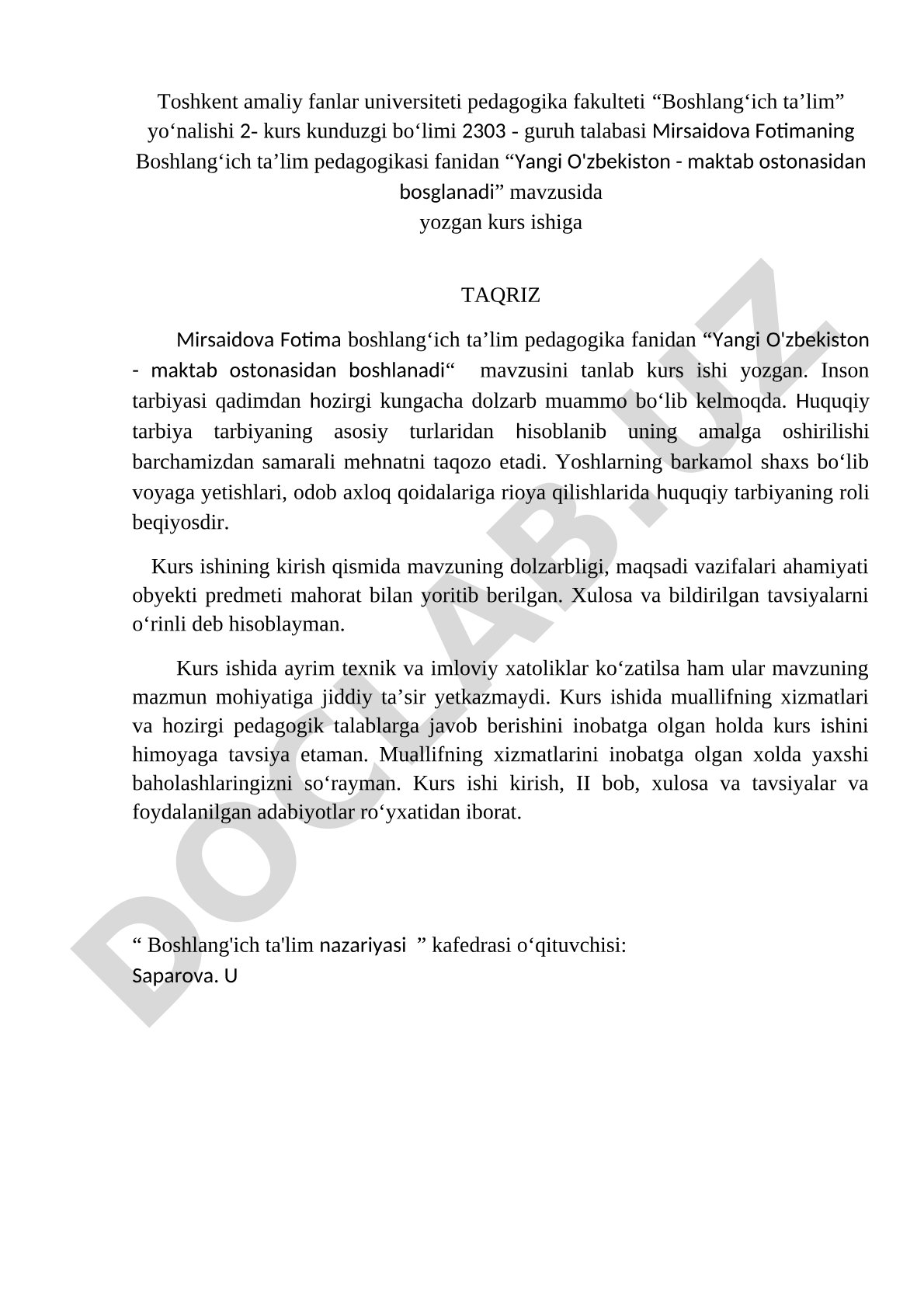 Yangi O'zbekiston - maktab ostonasidan boshlanadi