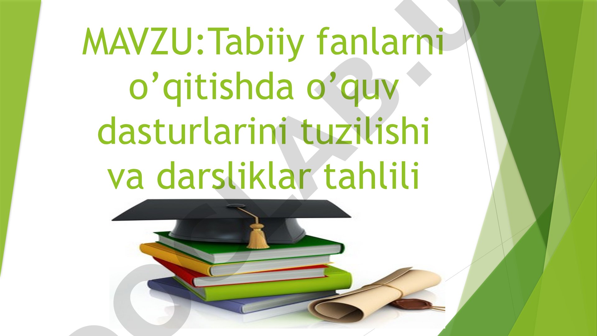 Tabiiy fanlarni o’qitishda o’quv dasturlarini tuzilishi va darsliklar tahlili