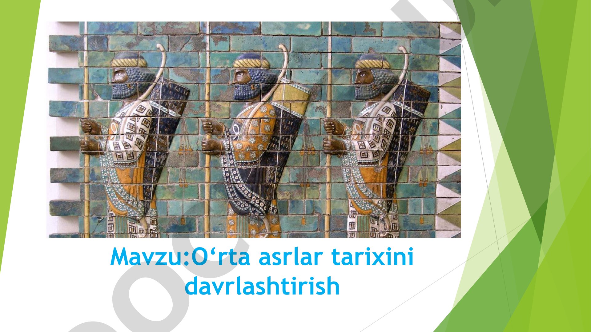 O‘rta asrlar tarixini davrlashtirish