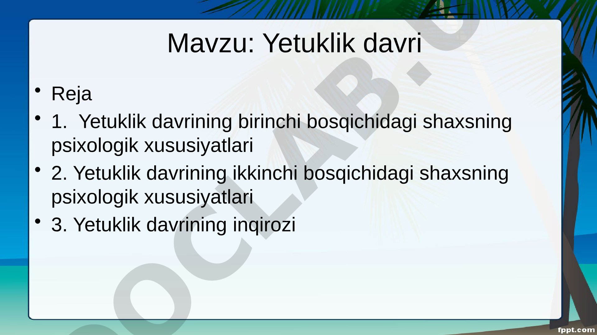 Yetuklik davri