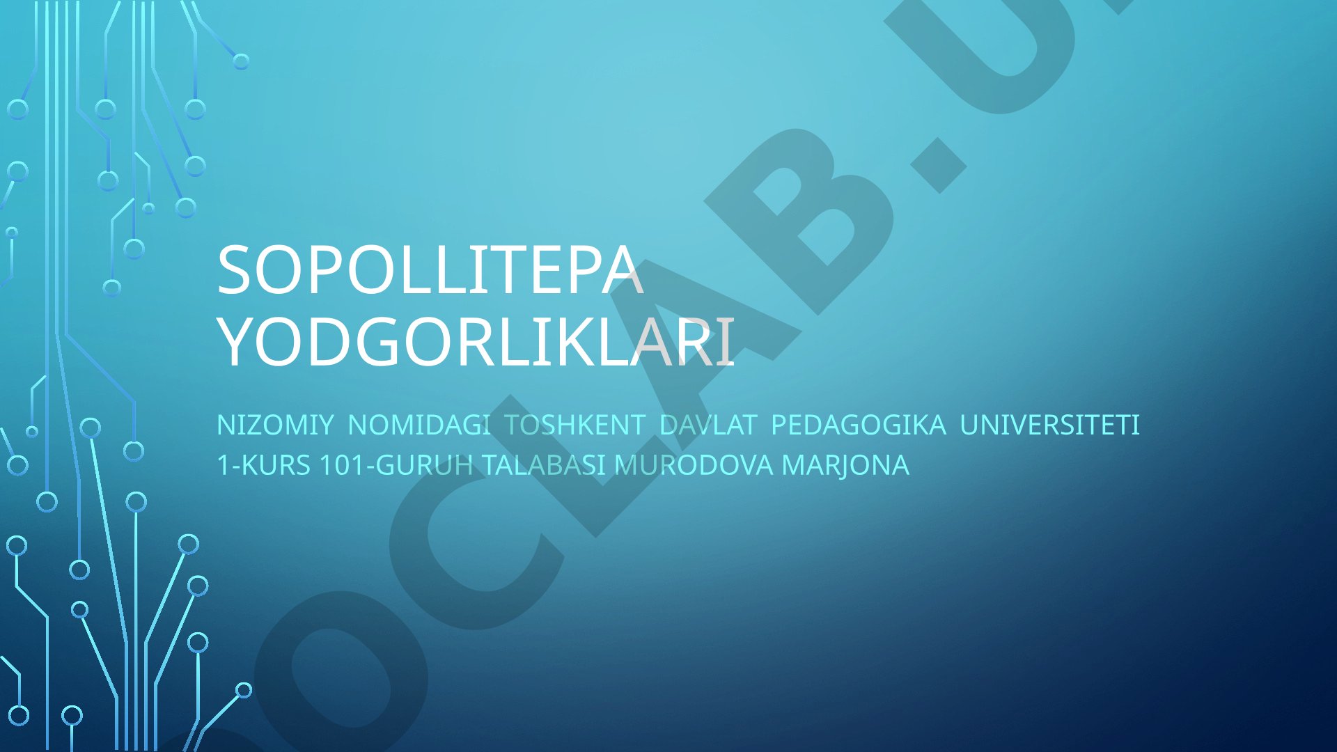 Sopollitepa yodgorliklari