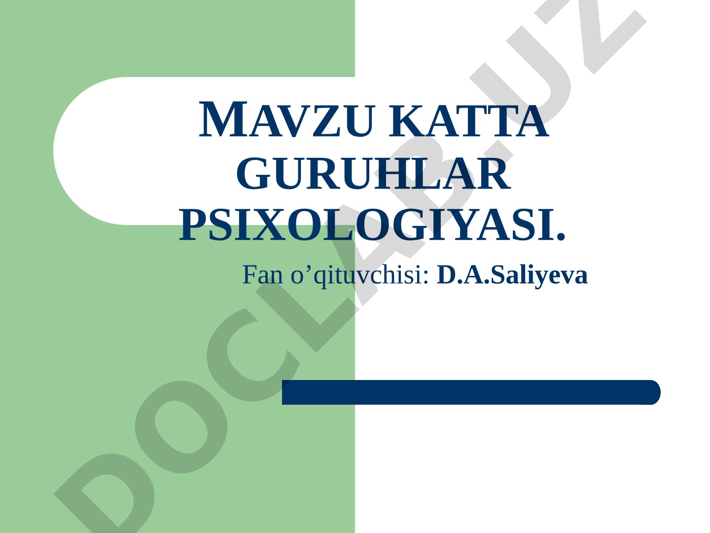 Katta guruhlar psixologiyasi
