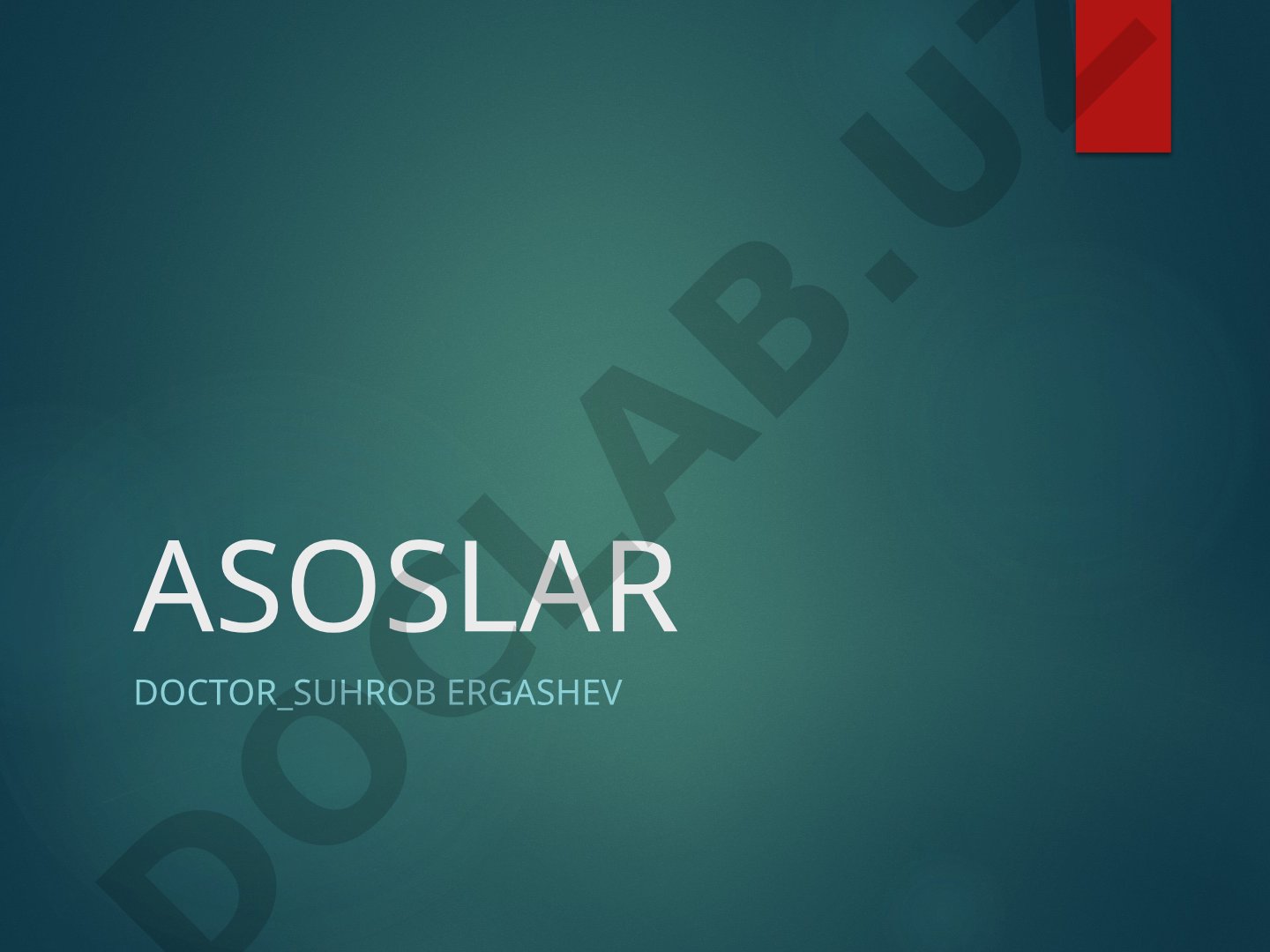 Asoslar olinishi