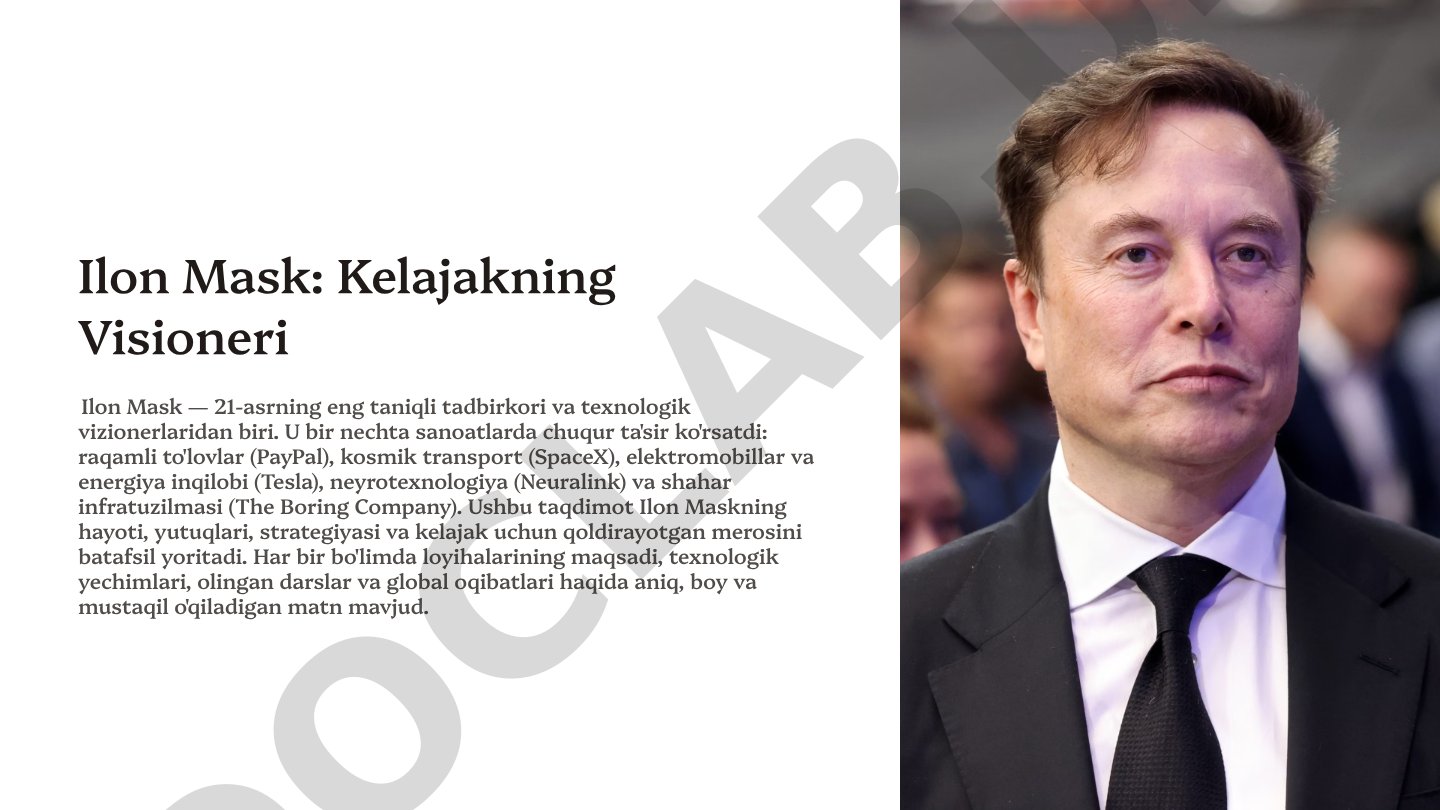 Ilon Mask: Kelajakning Visioneri