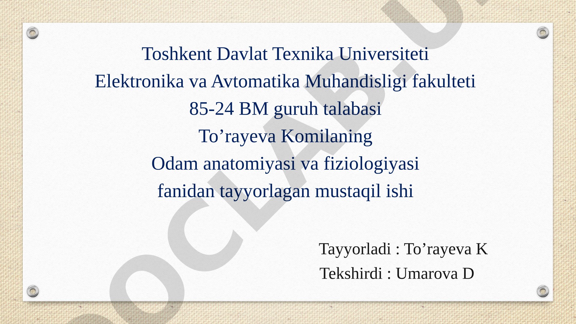 Oshqozon va uning tuzilishi, vazifalari