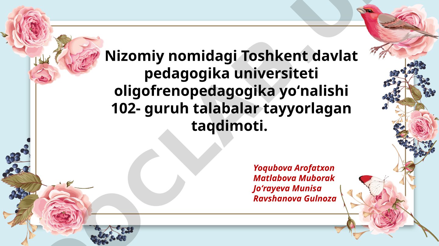 Umumiy o'rta ta'lim tizimida ma'naviy tarbiya