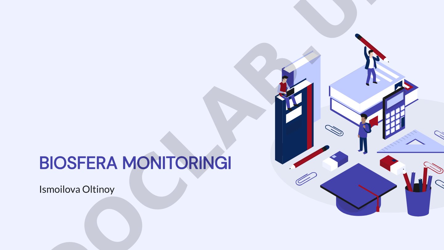 Biosfera monitoringi, tuzilishi va ekologik muvozanat masalalari yoritilgan