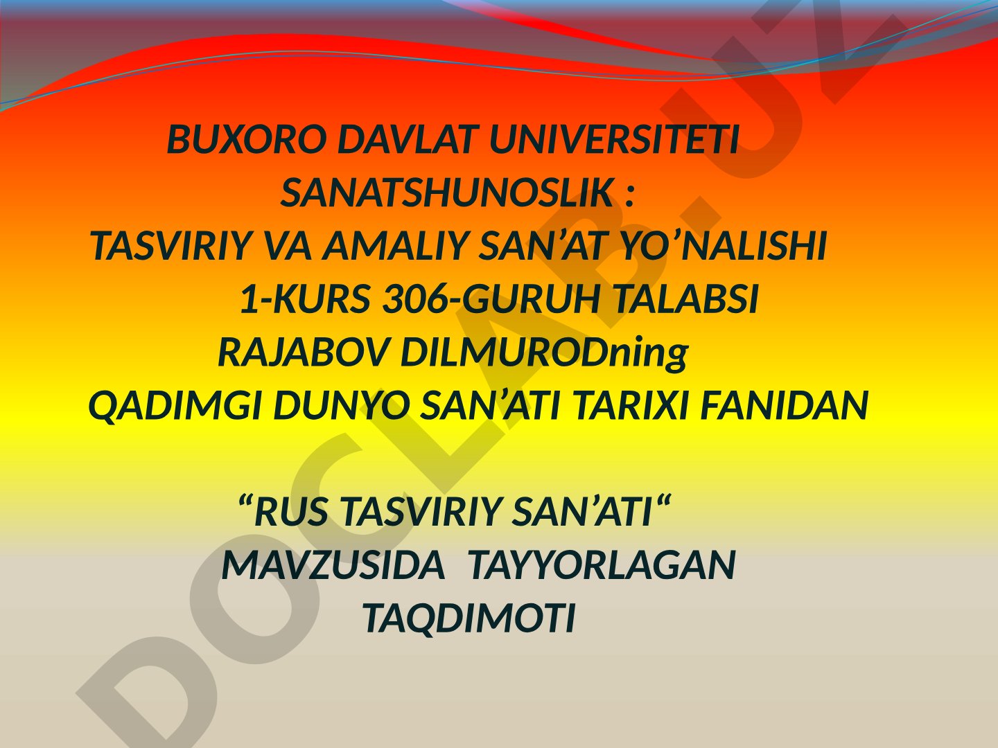 Rus tasviriy san'ati
