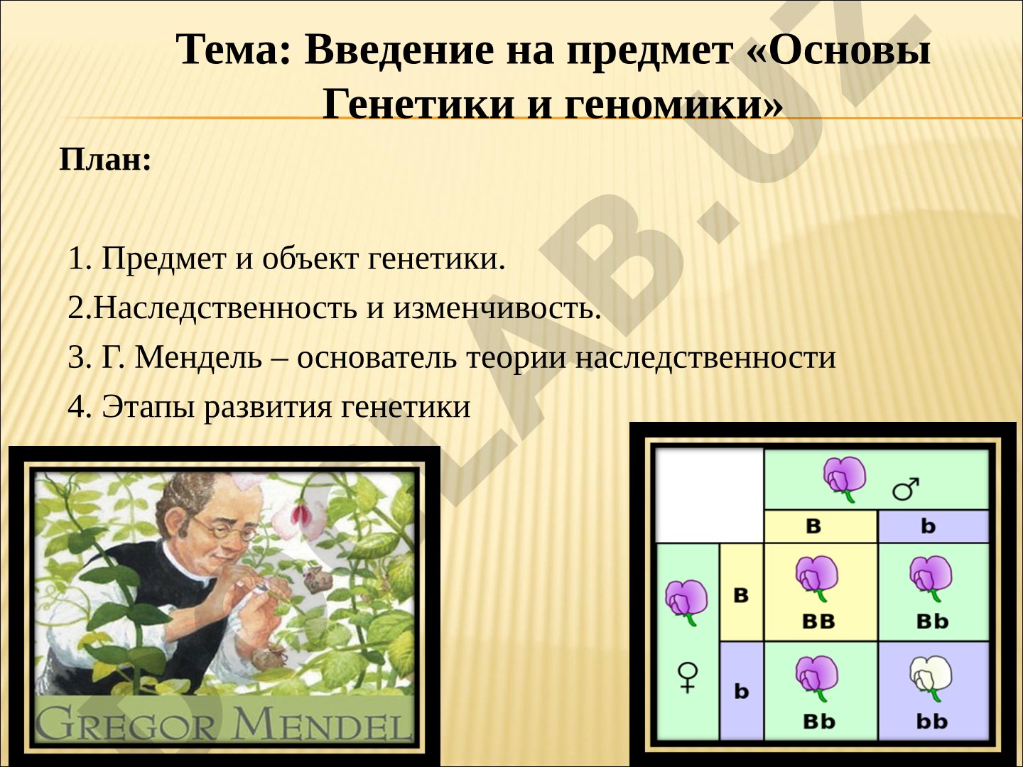Введение на предмет «Основы Генетики и геномики»