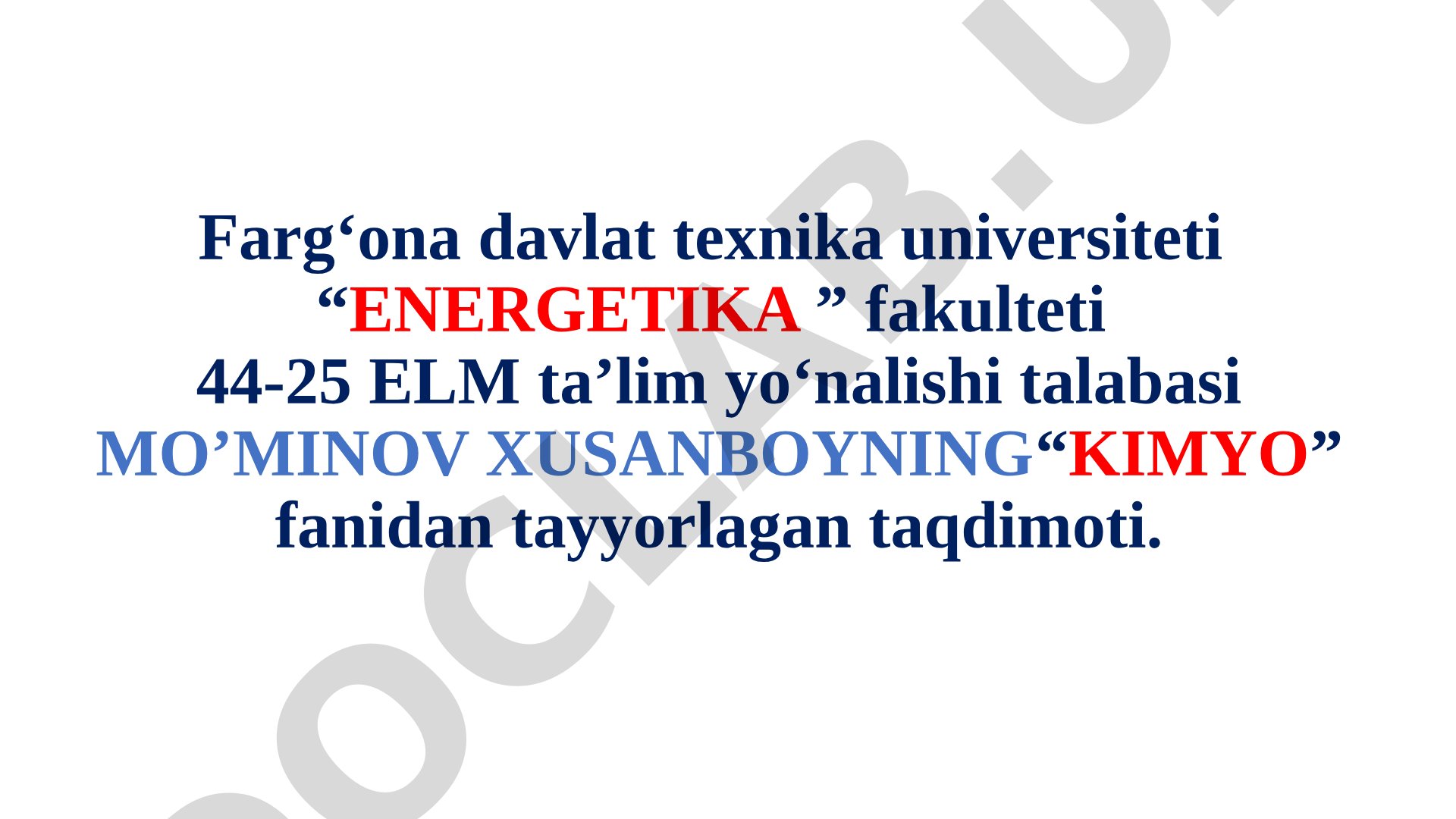 Eritmalar va ularni xossalari