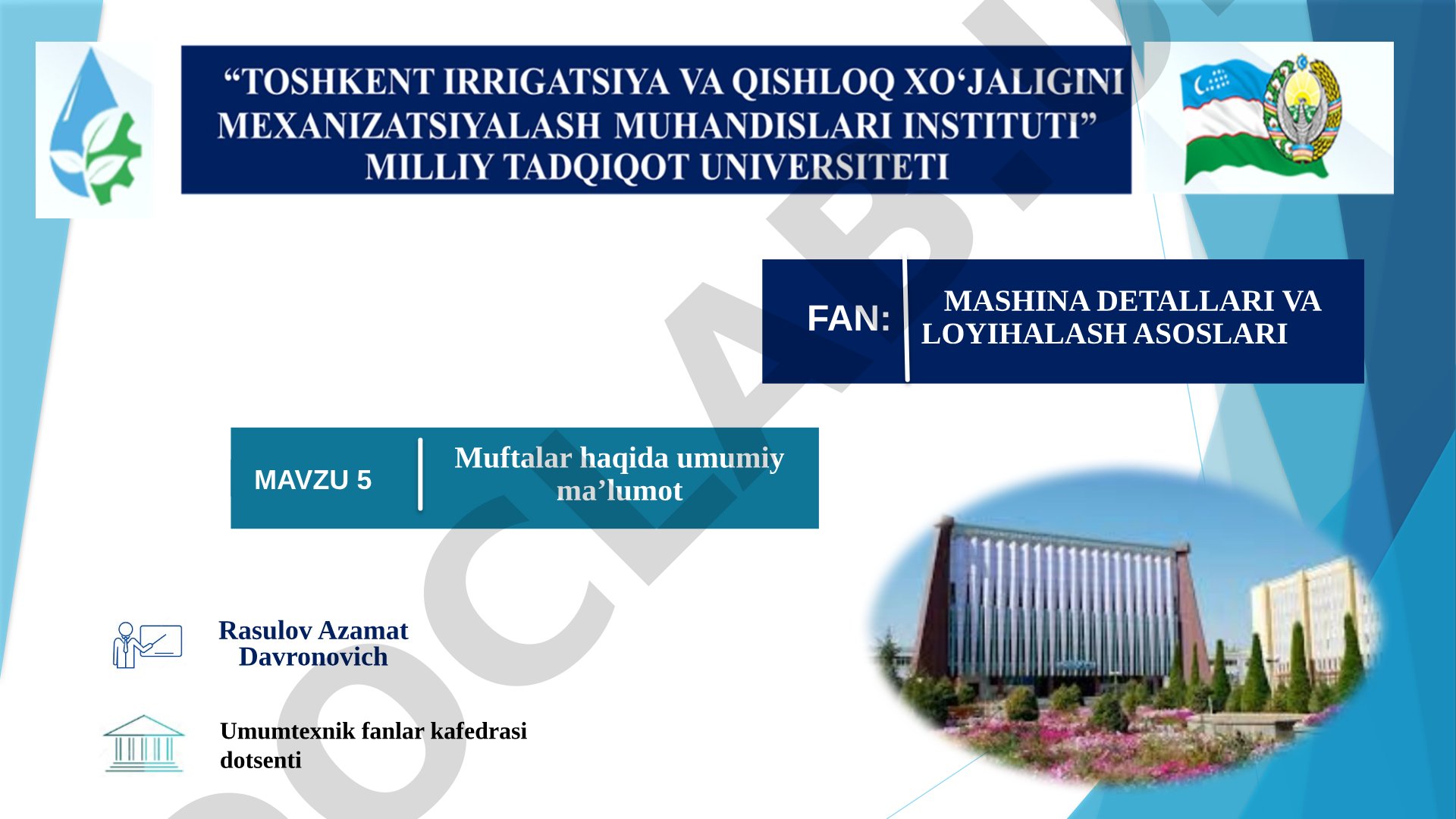 Muftalar haqida umumiy ma’lumot