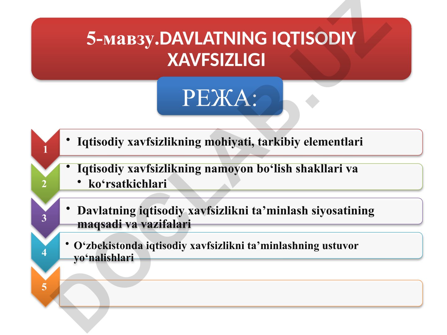Davlatning iqtisodiy xavfsizligi