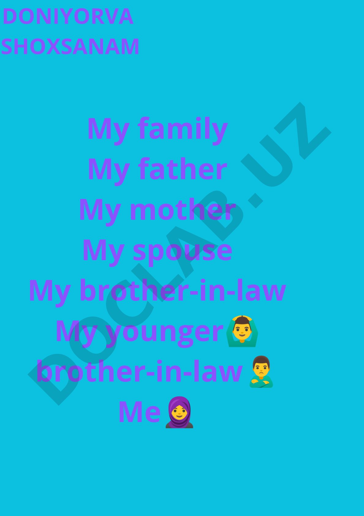My family