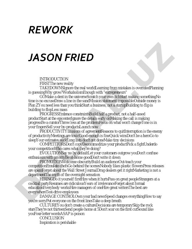 Rework: Jason Fried Introduction