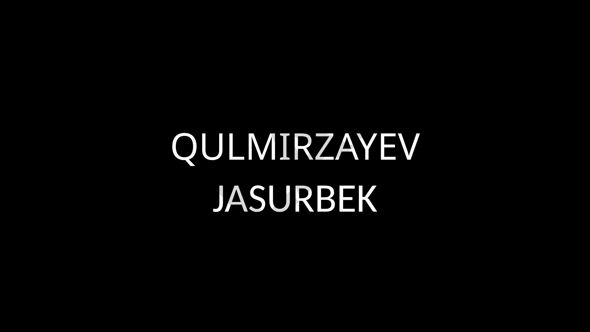 Qulmirzayev Jasurbekning rasmlari