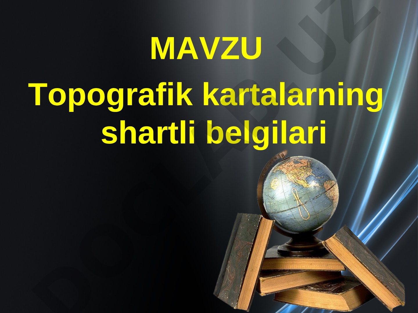 Topografik kartalarning shartli belgilari