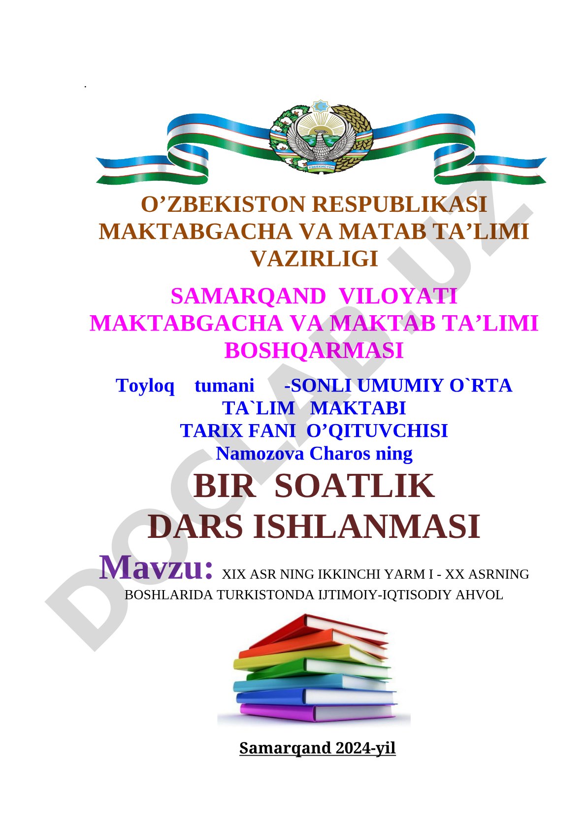 XIX asrning ikkinchi yarmi - XX asrning boshlarida Turkistonda ijtimoiy-iqtisodiy ahvol