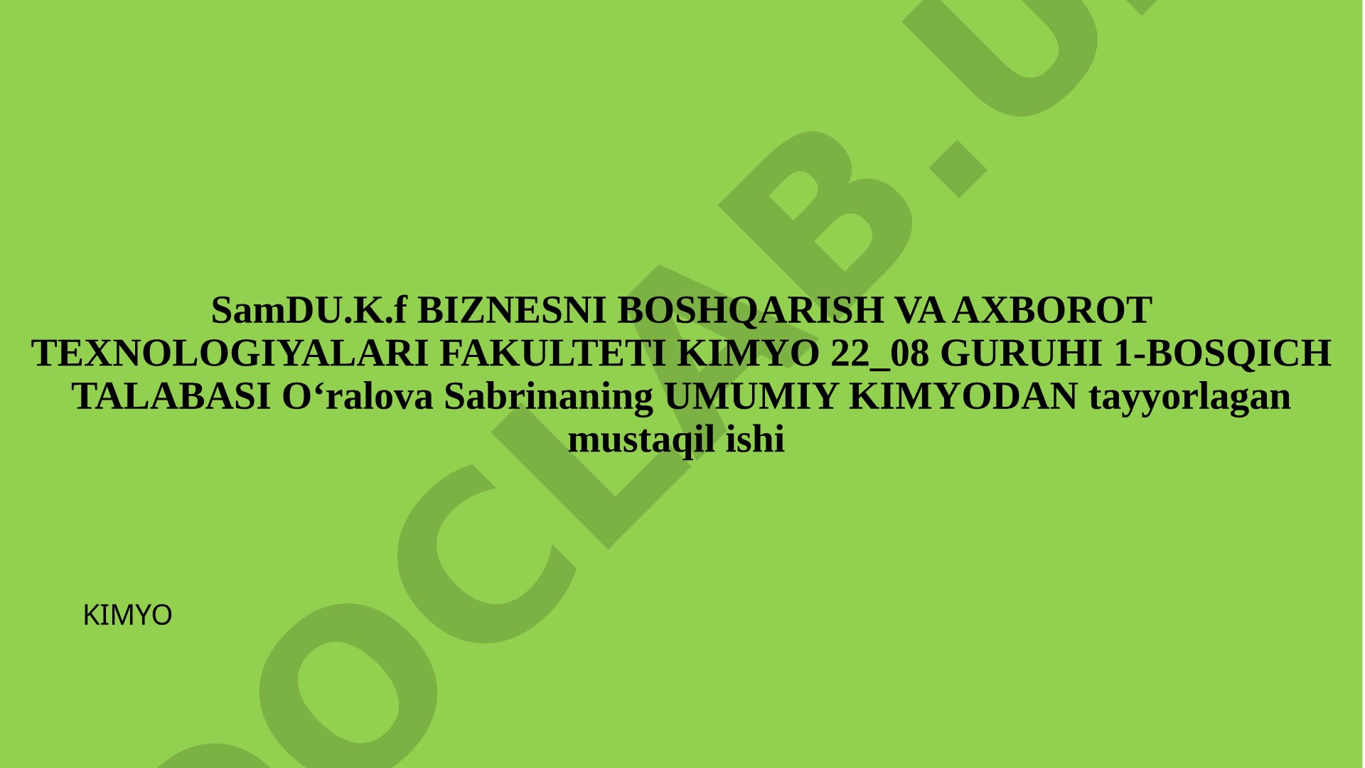 Ideal gazning bosimi, ichki energiyasi va issiqlik sig'imi