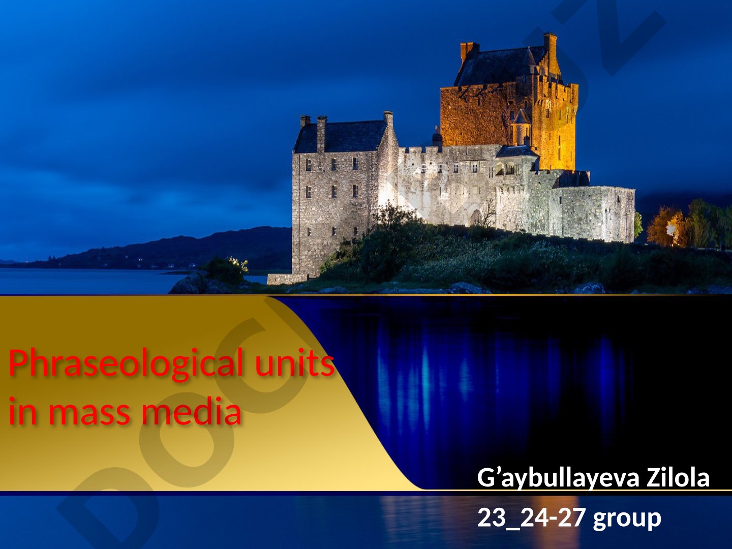 Phraseological units in mass media