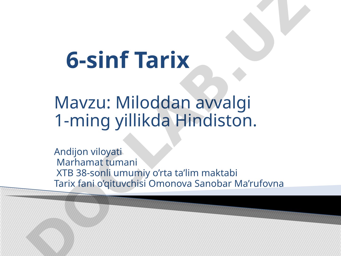 Miloddan avvalgi 1-ming yillikda Hindiston