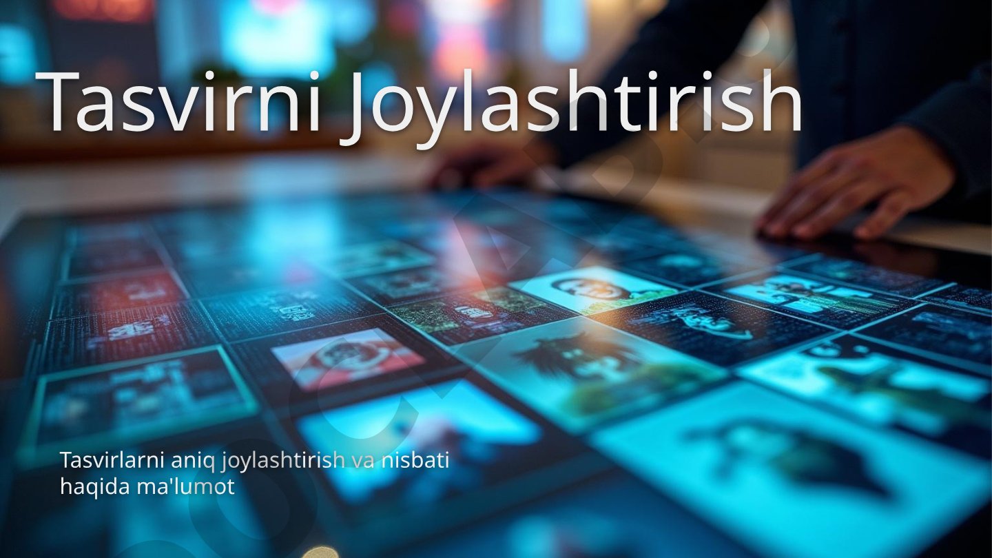 Tasvirlarni joylashtirish va tomonlar nisbati