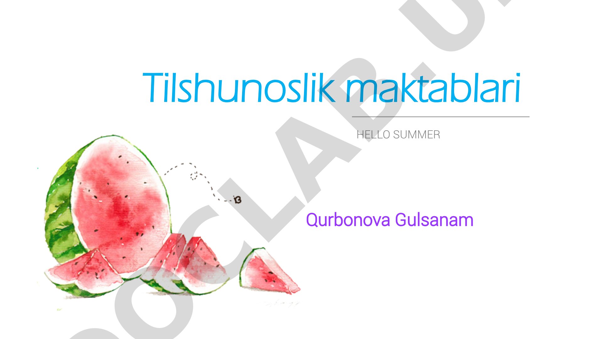 Tilshunoslik predmeti, tilning ijtimoiy xususiyatlari va tilshunoslik maktablari haqida